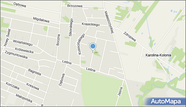 Mińsk Mazowiecki, Karpatczyków, mapa Mińsk Mazowiecki