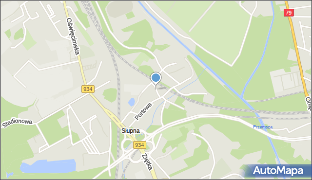 Mysłowice, Kani Józefa, ks., mapa Mysłowice