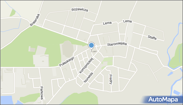 Namysłów, Kasprowicza Jana, mapa Namysłów