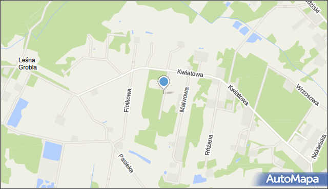 Nekielka, Kaczeńcowa, mapa Nekielka