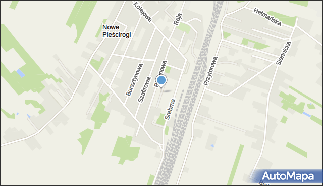Nowe Pieścirogi, Kameralna, mapa Nowe Pieścirogi