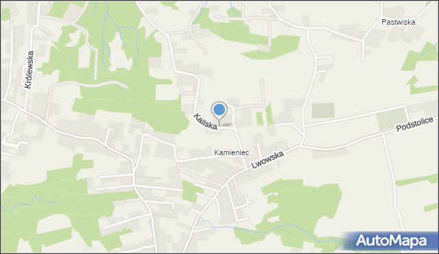 Ochojno, Kaliska, mapa Ochojno