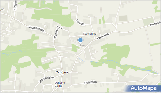 Ochojno, Katalońska, mapa Ochojno