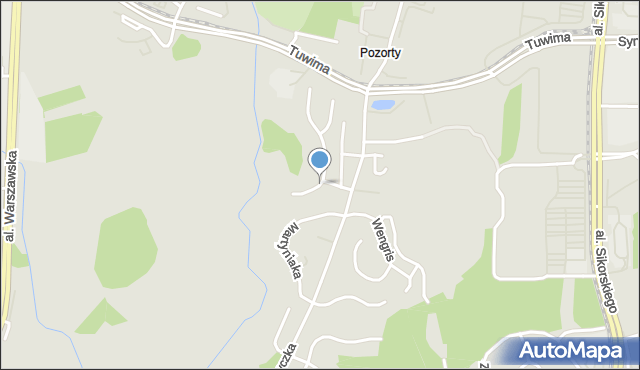 Olsztyn, Karnickiej Haliny, prof., mapa Olsztyna