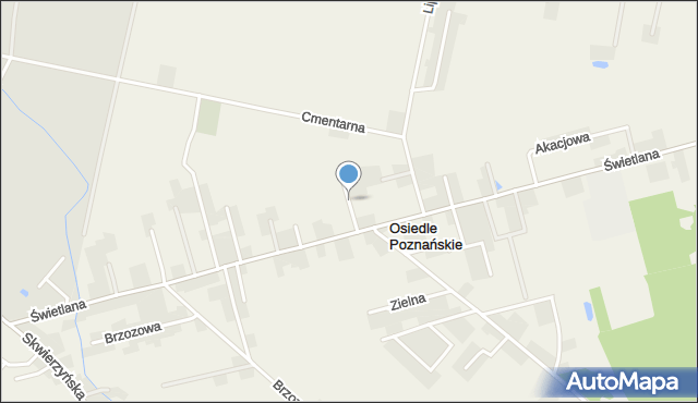 Osiedle Poznańskie, Kasztanowa, mapa Osiedle Poznańskie