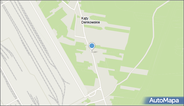 Ostrowiec Świętokrzyski, Kąty Denkowskie, mapa Ostrowiec Świętokrzyski