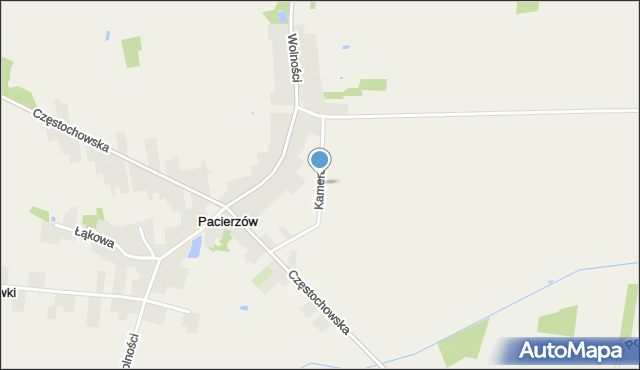 Pacierzów, Kameralna, mapa Pacierzów