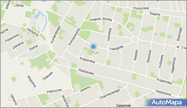 Piaseczno, Karłowicza, mapa Piaseczno