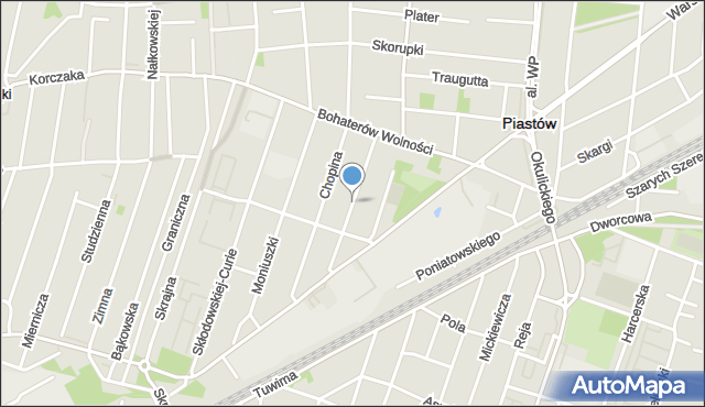 Piastów powiat pruszkowski, Karłowicza Mieczysława, mapa Piastów powiat pruszkowski
