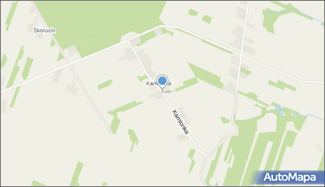 Podmielowiec, Kamionka, mapa Podmielowiec