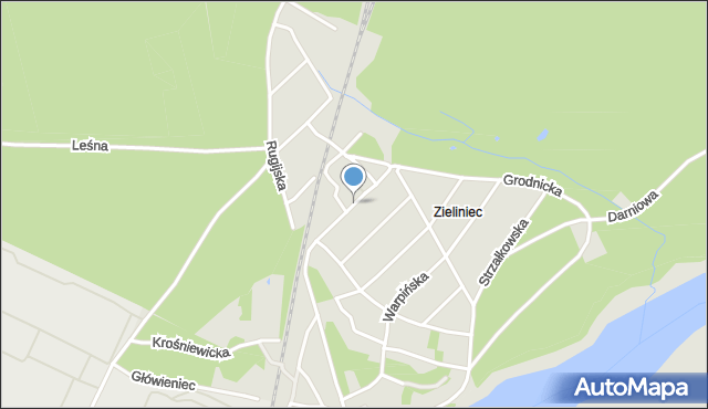 Poznań, Kamieńska, mapa Poznania