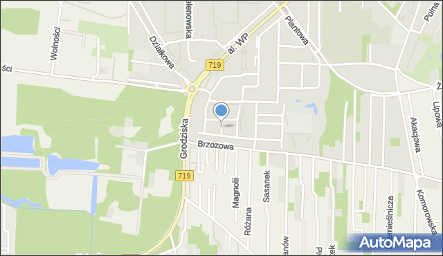 Pruszków, Katarynki, mapa Pruszków