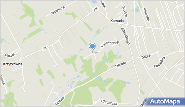 Pszów, Kalwaryjska, mapa Pszów