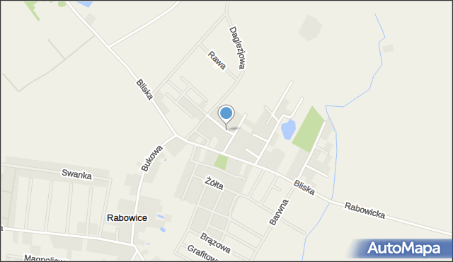 Rabowice, Kawalerów Maltańskich, mapa Rabowice