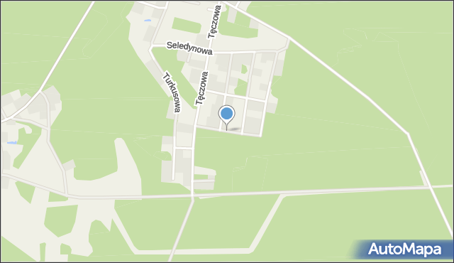 Radomia, Karminowa, mapa Radomia