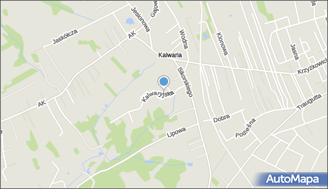 Rydułtowy, Kalwaryjska, mapa Rydułtowy
