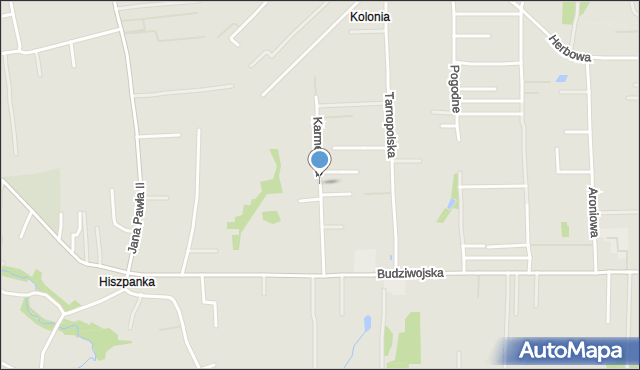 Rzeszów, Karmelicka, mapa Rzeszów