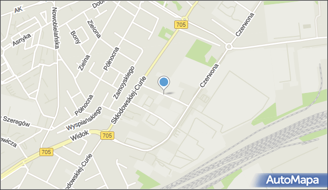 Skierniewice, Kaczyńskiego Stanisława, mapa Skierniewic