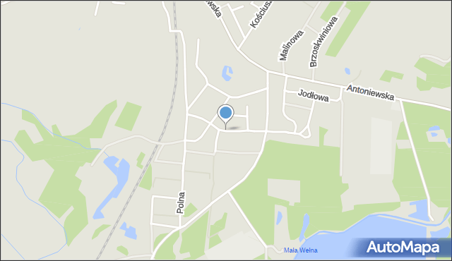 Skoki powiat wągrowiecki, Kasztanowa, mapa Skoki powiat wągrowiecki