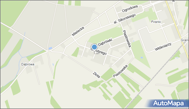 Skopanie, Kazimierza Odnowiciela, mapa Skopanie
