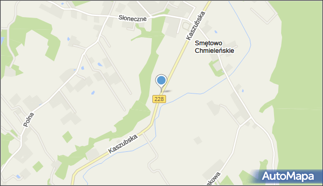 Smętowo Chmieleńskie, Kaszubska, mapa Smętowo Chmieleńskie