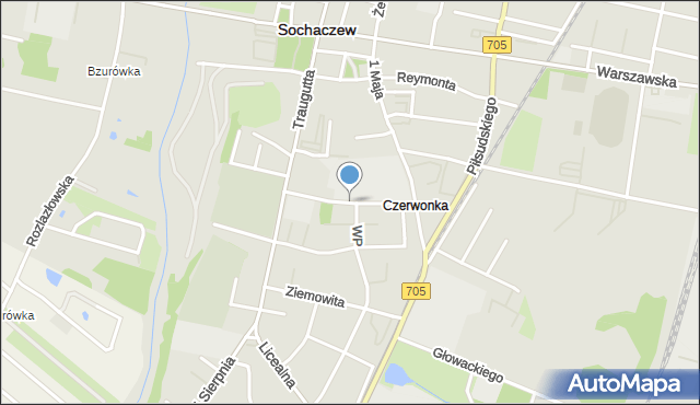 Sochaczew, Kaczorowskiego Ryszarda, Prezydenta, mapa Sochaczew