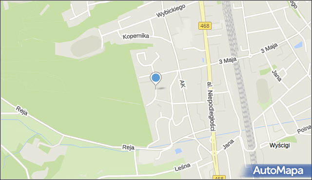 Sopot, Kasprowicza Jana, mapa Sopotu