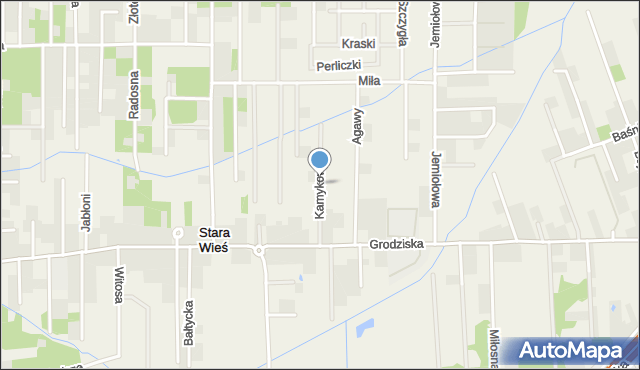 Stara Wieś gmina Nadarzyn, Kamykowa, mapa Stara Wieś gmina Nadarzyn