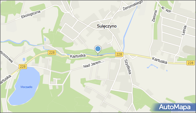 Sulęczyno, Kartuska, mapa Sulęczyno