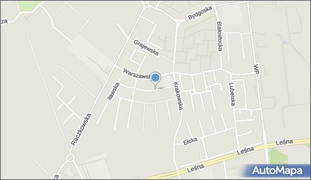 Suwałki, Katowicka, mapa Suwałk