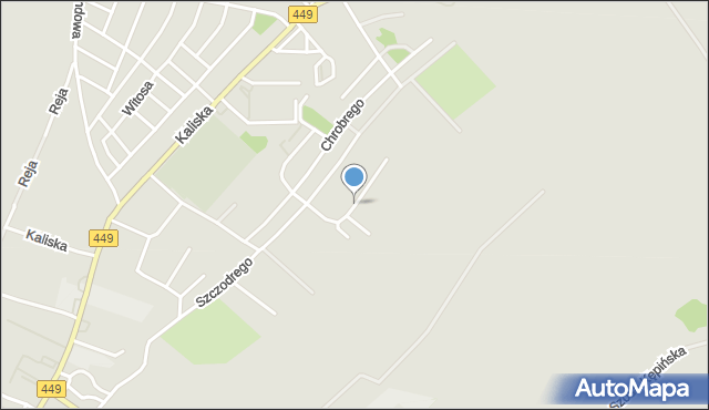 Syców, Kazimierza Odnowiciela, mapa Syców