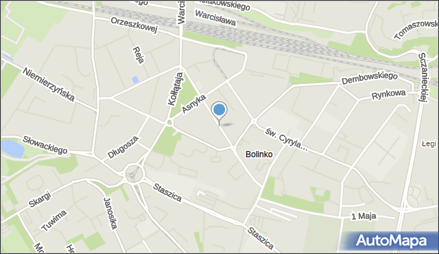 Szczecin, Kadłubka Wincentego, bp., mapa Szczecina