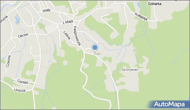 Szklarska Poręba, Kasprowicza Jana, mapa Szklarska Poręba