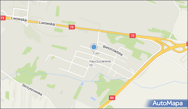 Tarnów, Karpacka, mapa Tarnów