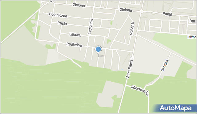 Tomaszów Mazowiecki, Kalinowa, mapa Tomaszów Mazowiecki