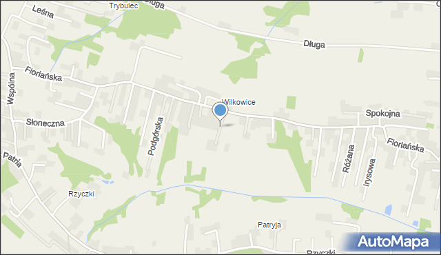 Tomice powiat wadowicki, Karpacka, mapa Tomice powiat wadowicki