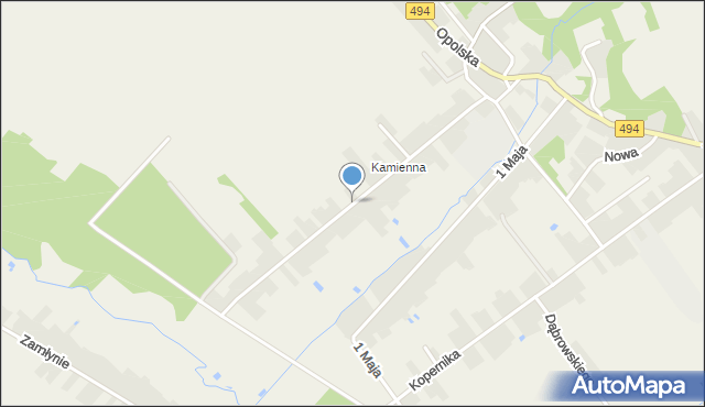 Truskolasy gmina Wręczyca Wielka, Kamienna, mapa Truskolasy gmina Wręczyca Wielka