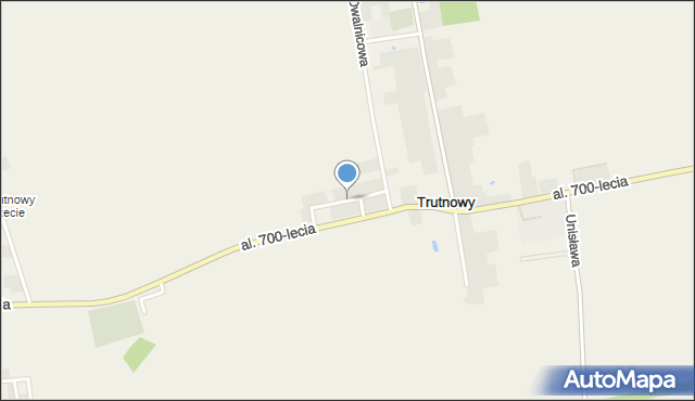 Trutnowy, Kasztanowa, mapa Trutnowy