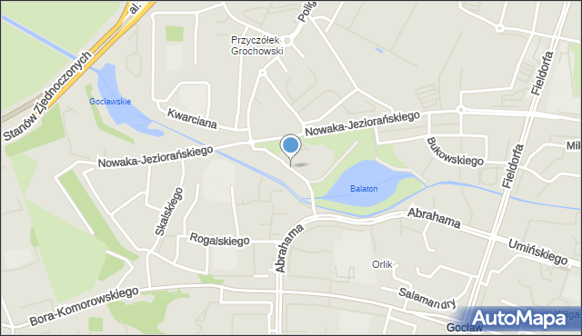 Warszawa, Kapelanów Armii Krajowej, mapa Warszawy
