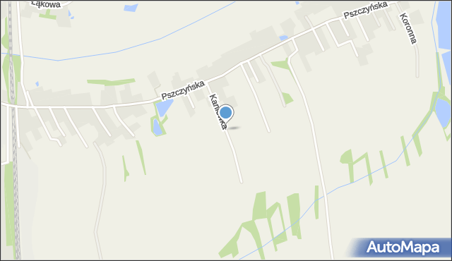 Warszowice, Kaniówka, mapa Warszowice