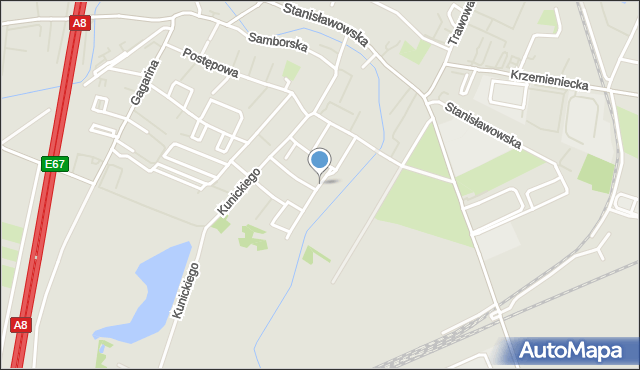 Wrocław, Karpacka, mapa Wrocławia