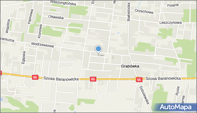 Zaścianki gmina Grabówka, Kasztanowa, mapa Zaścianki gmina Grabówka