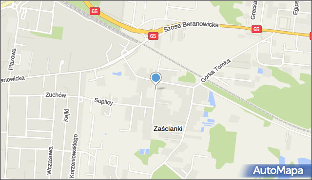 Zaścianki gmina Grabówka, Kasztelańska, mapa Zaścianki gmina Grabówka