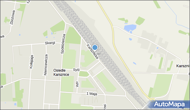 Zduńska Wola, Karsznicka, mapa Zduńska Wola