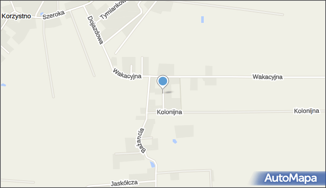Zieleniewo gmina Kołobrzeg, Kanarkowa, mapa Zieleniewo gmina Kołobrzeg