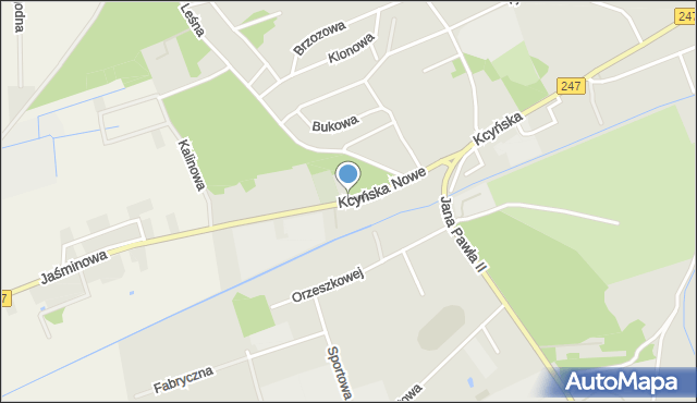 Szubin, Kcyńska Nowe Osiedle, mapa Szubin