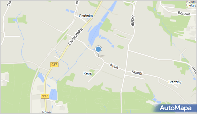 Jastrzębie-Zdrój, Kępa, mapa Jastrzębie-Zdrój