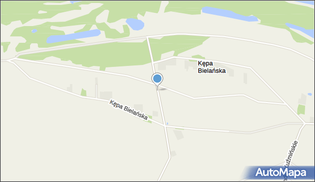 Kępa Bielańska, Kępa Bielańska, mapa Kępa Bielańska