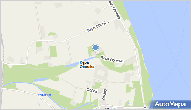 Kępa Oborska, Kępa Oborska, mapa Kępa Oborska