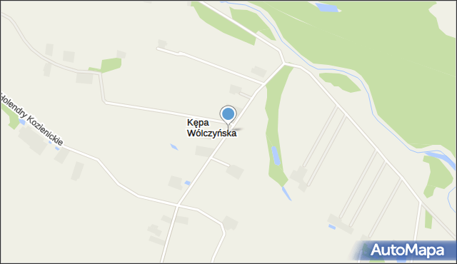 Kępa Wólczyńska, Kępa Wólczyńska, mapa Kępa Wólczyńska